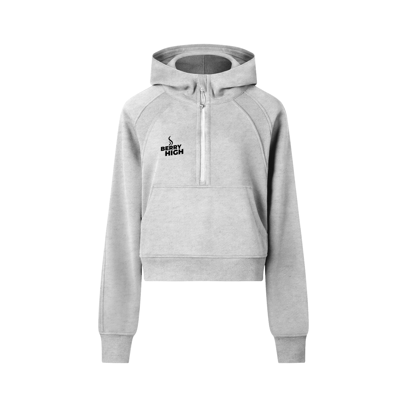 Cropped Half-Zip Hoodie