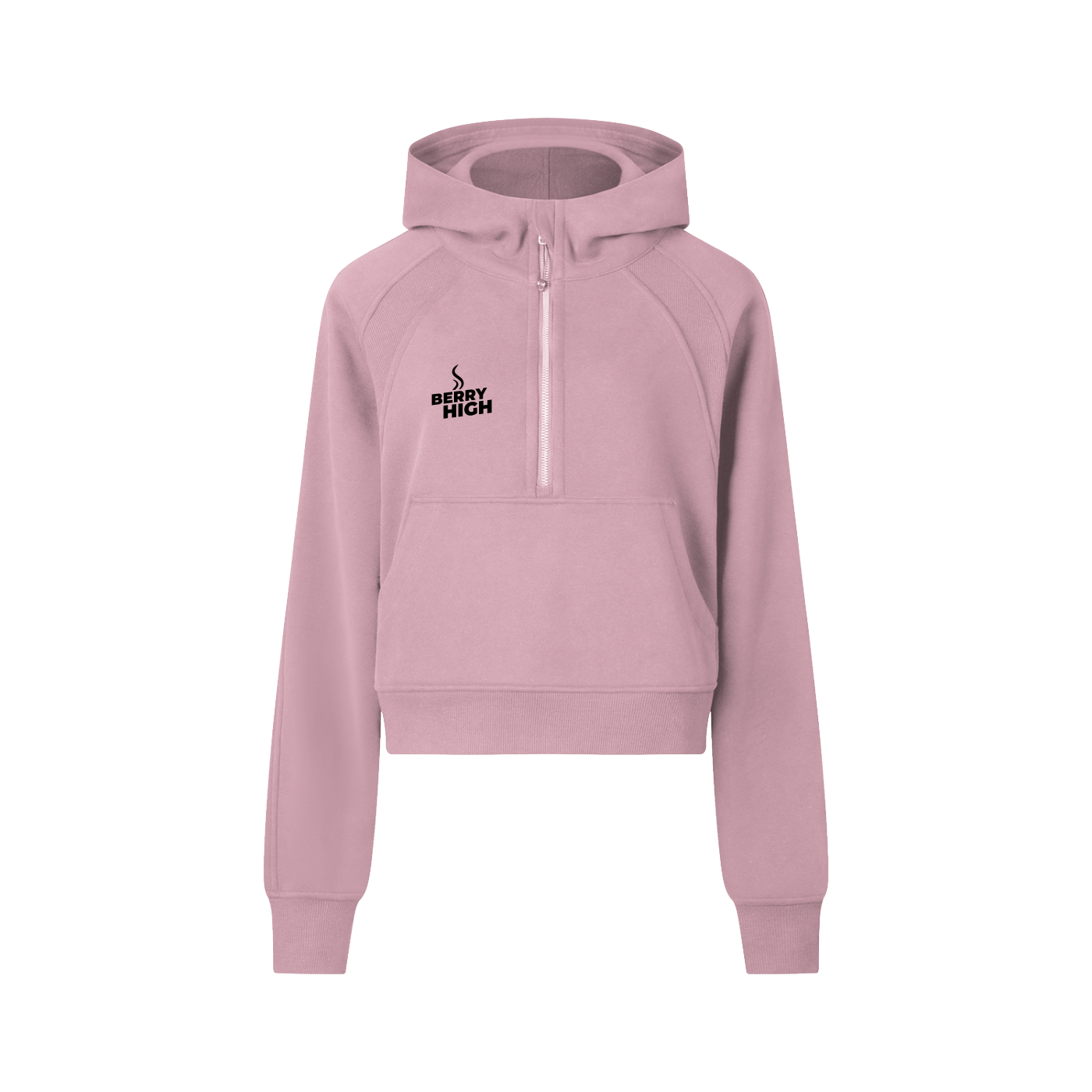 Cropped Half-Zip Hoodie